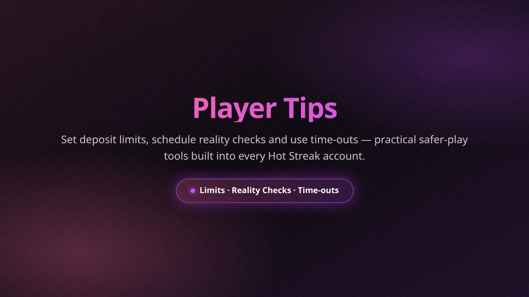 Hot Streak Casino tips overview